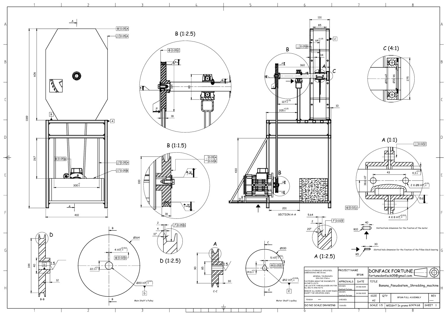 Detailed CAD model of the braking shoes for CC2200 locomotive showing all dimensions and mounting points